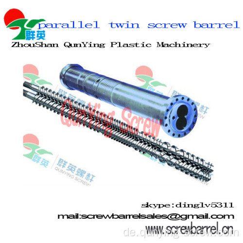 China Zhoushan Professional Hersteller von Extruder Parallel-Twin Double Screw Barrel mit guter Qualität